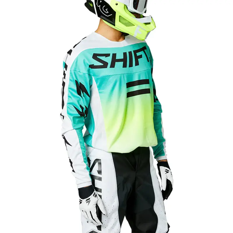 WHIT3 Label Fade Jersey - White / Green