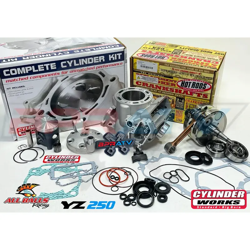 03+ Yamaha YZ250 YZ 250 Cylinder Piston Hot Rod Crank Complete Motor Rebuild Kit