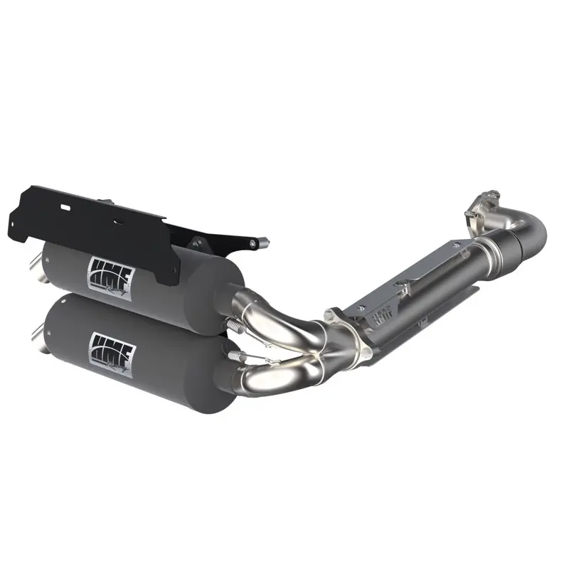 HMF Racing Muffler Polaris RZR Turbo R 22-25 Titan-XL Dual Full System Exhaust