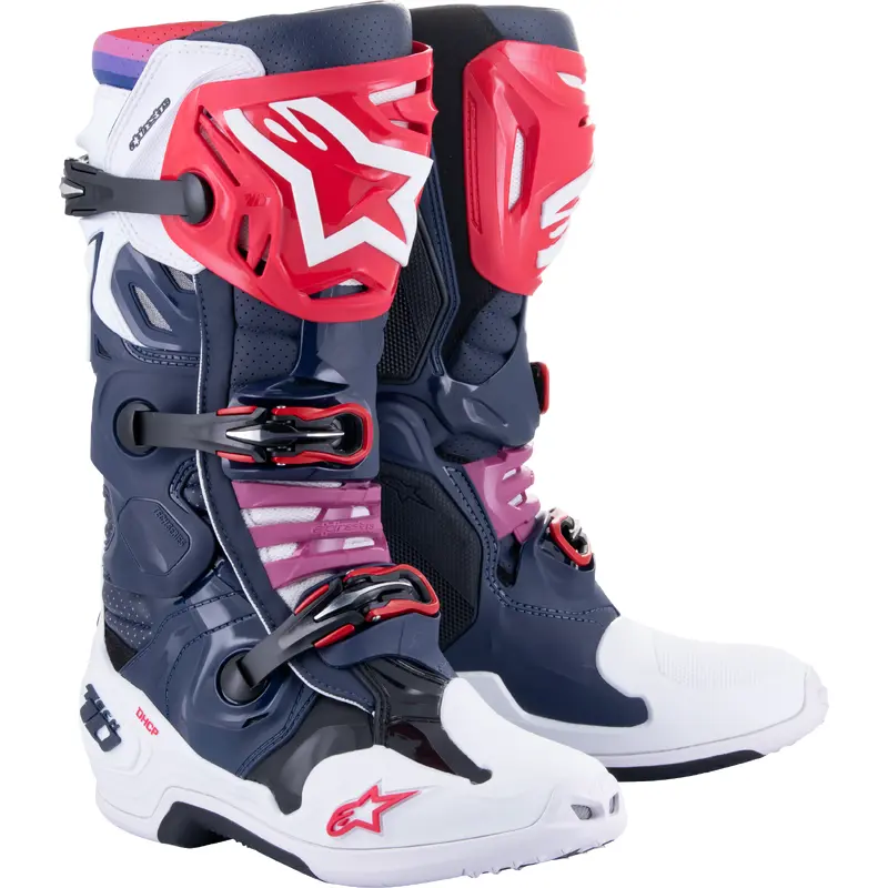 Tech 10 Supervented Boots Night Nvy/Wht/Rainbow Sz 13
