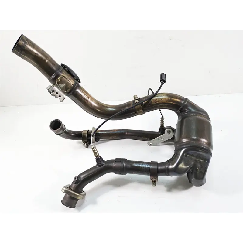 2011 Ducati Hypermotard 1100 Evo SP Stock Exhaust Header&  Mid Pipe 57221571B