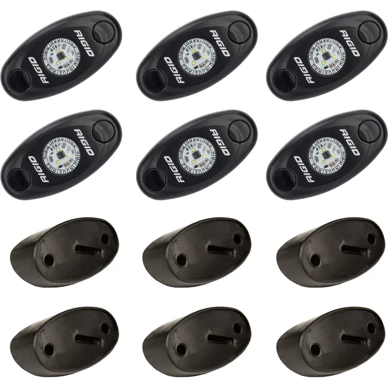 RIGID ROCK LIGHT KIT AMBER /6 400293