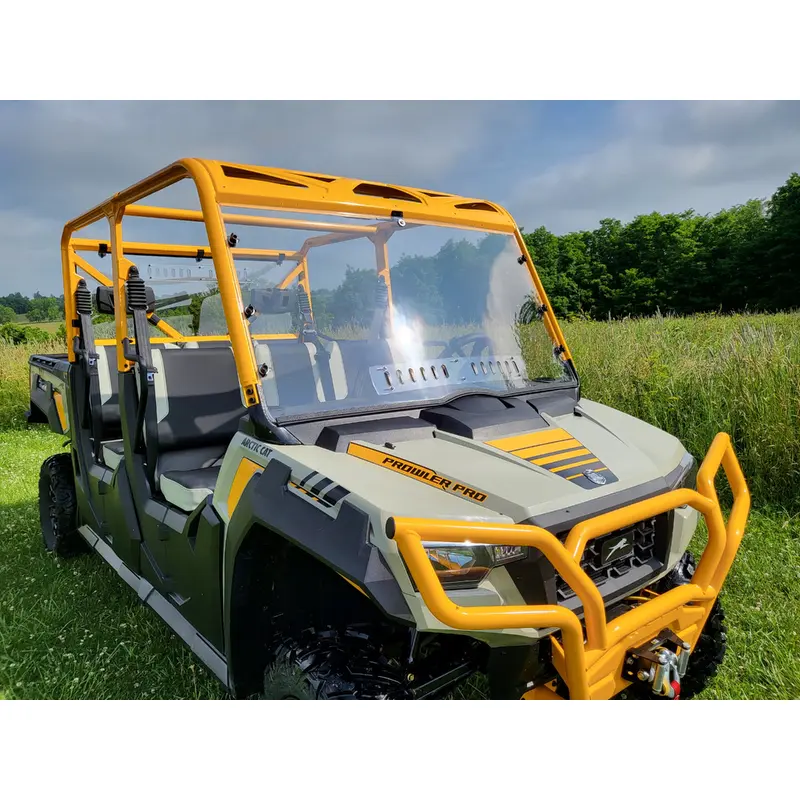 Arctic Cat Prowler PRO Crew - 1 Pc Windshield w/Vent, Clamp and Hard Coat Options