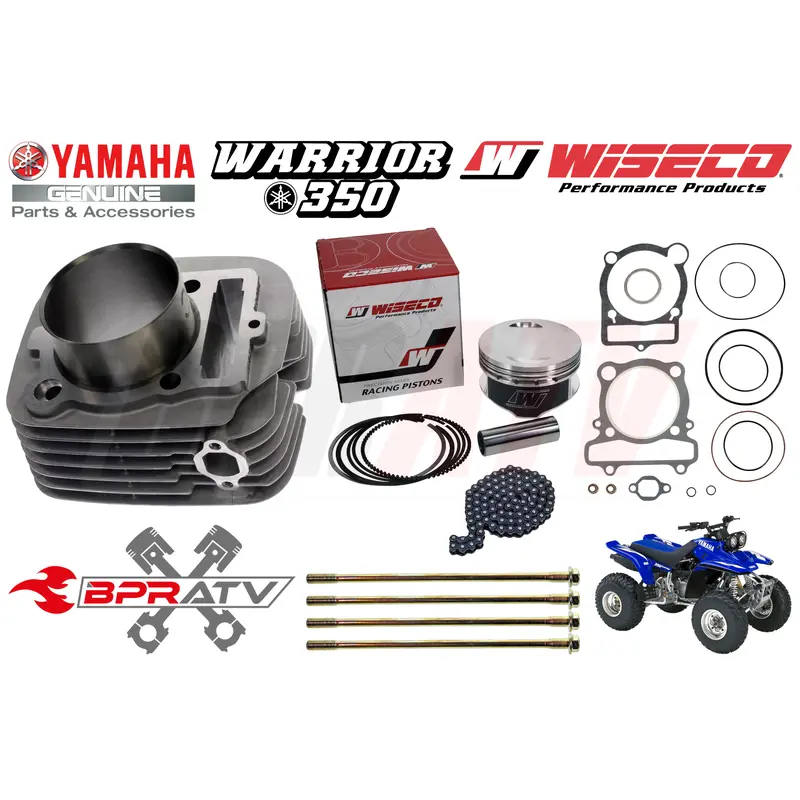 Warrior YFM350X YFM 350X GENUINE YAMAHA OEM CYLINDER Wiseco Top End Rebuild Kit