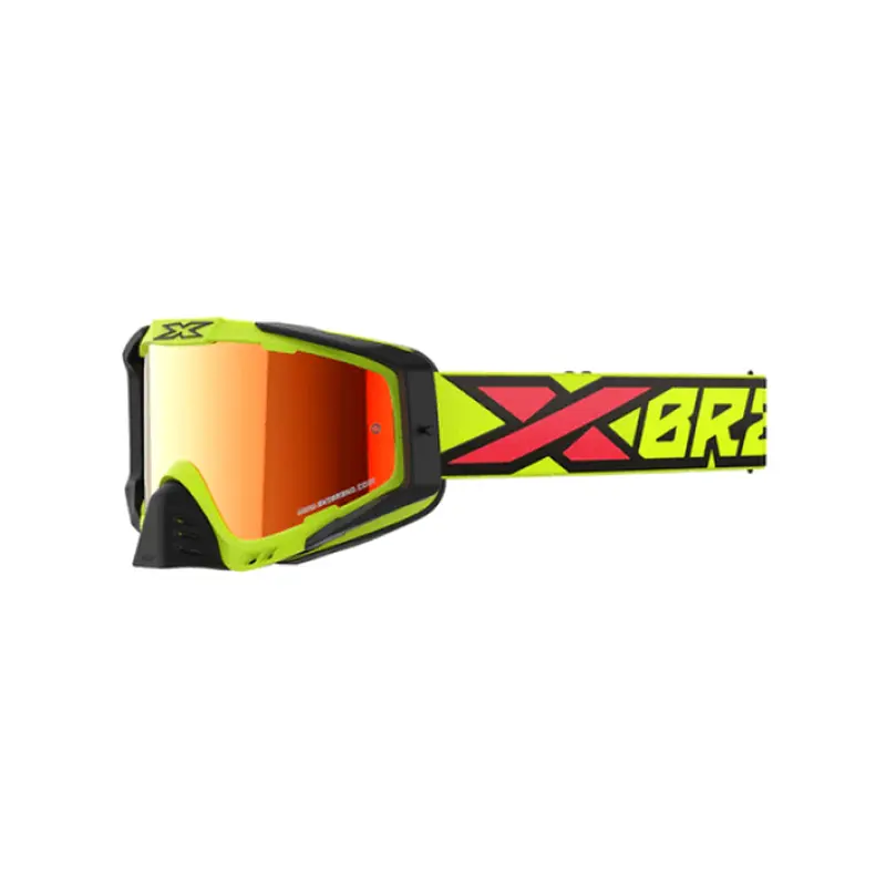 EKS Brand 067-60160 EKS-S Goggle Flo Yellow / Black / Fire Red