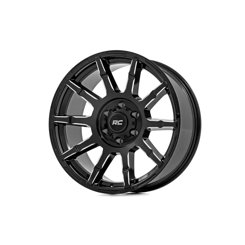 Rough Country 83 Series Wheel | One-Piece | Gloss Black | 20x9 | 8x180 | -12mm | 83200906