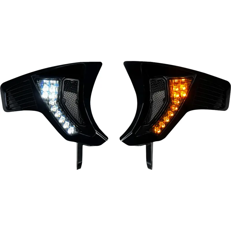 CUSTOM DYNAMICS Shark Demon Turn Signal Vents - Smoke Lens SD-RG23-VTS-AW