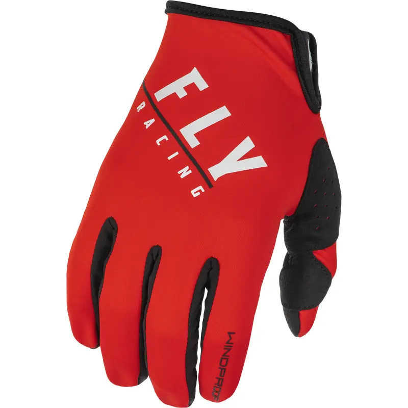 Youth Windproof Gloves Black/Red Sz 06