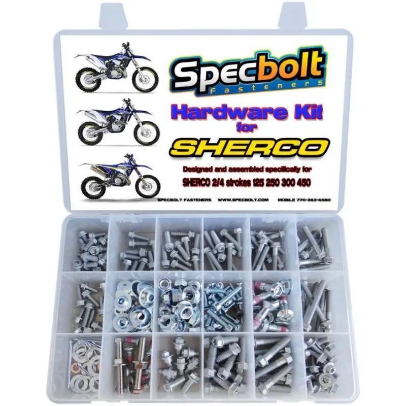 Specbolt - Sherco 300pc 2/4 Stroke Zinc Bolt Kit | SHER300