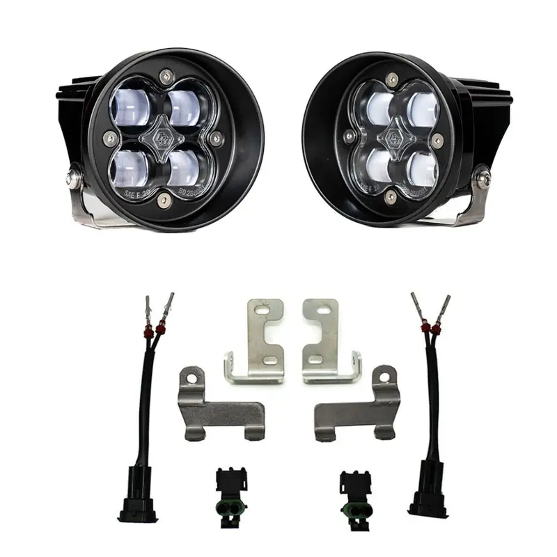 Baja Designs Fog Pocket Light Kit Squadron-R Series Spot Pattern Clear Lens 447641