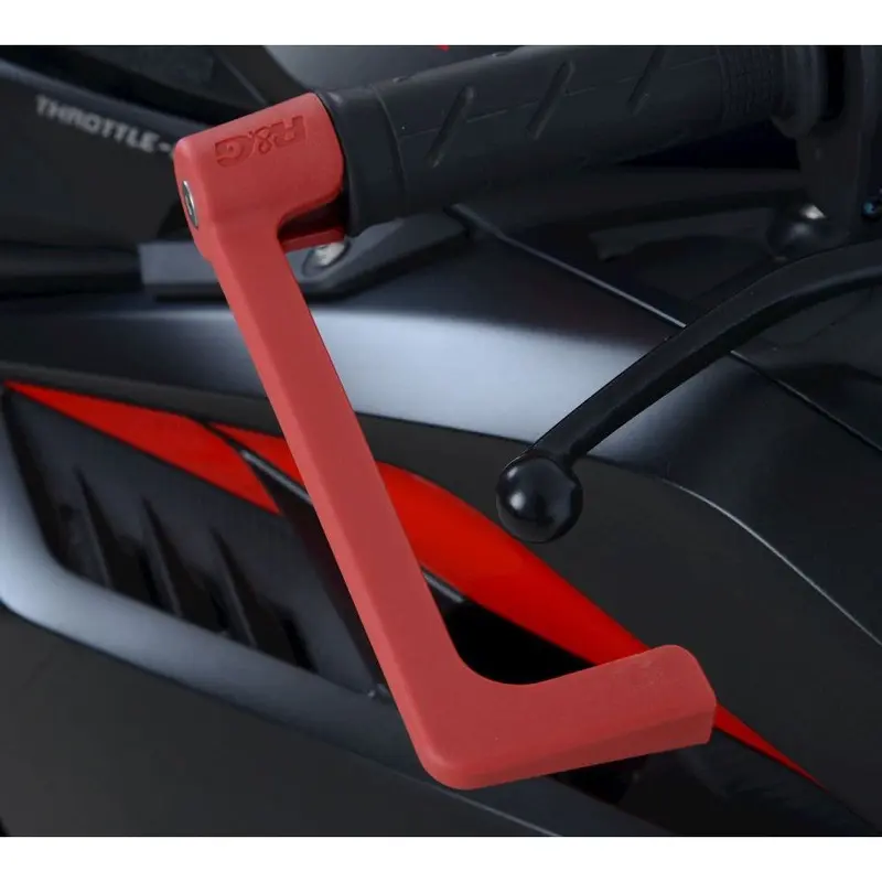 R&G Racing Red Moulded Lever Guard For 2019-2021 Triumph Speed Twin 1200