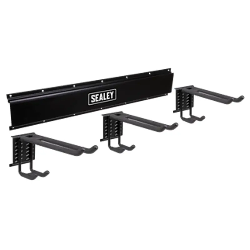 Sealey | Wall Mounting 3 Dual Hook Storage Rail - APHKIT10