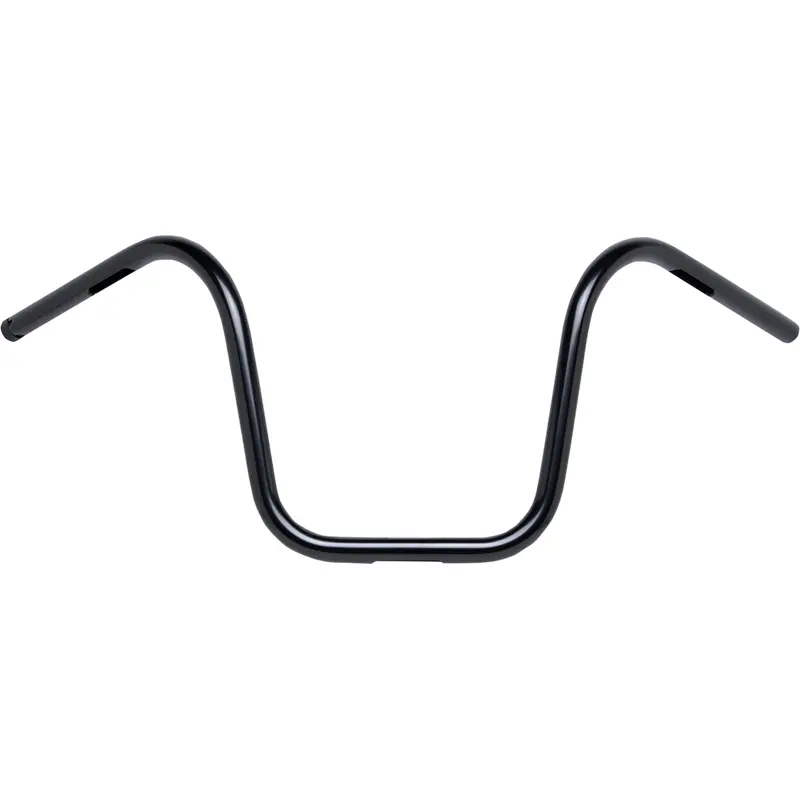 BILTWELL 1" Handlebar w/ TBW Plugs - Ape Hanger - Black 6004-2017