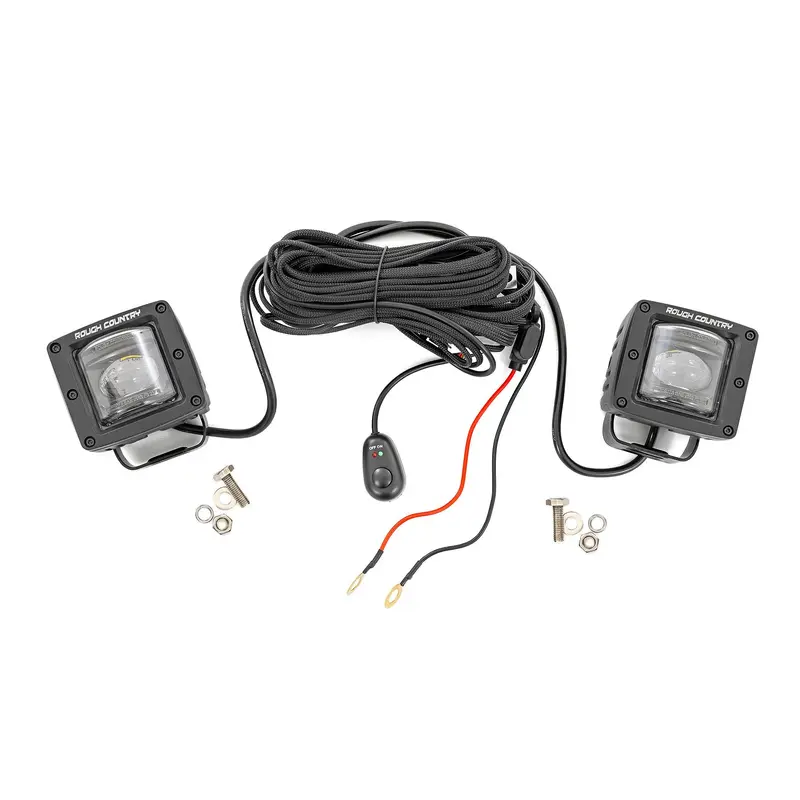 2 Inch Black Series LED Light Pods | SAE Fog | Yellow | 70907A