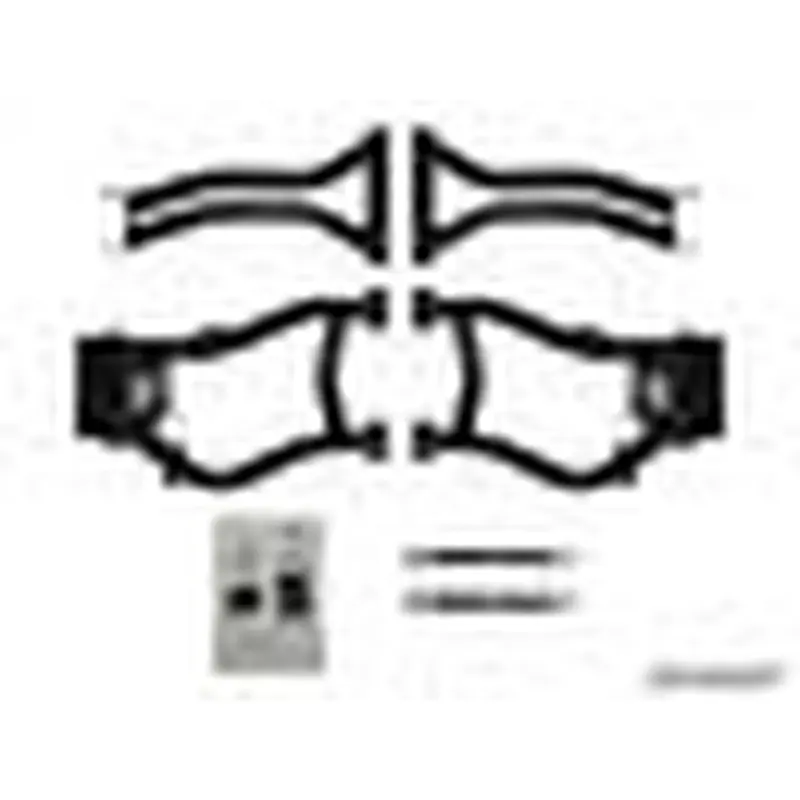 SuperATV Rear High Clearance A-Arms for Polaris RZR 800 S / RZR 800 4 - BLACK