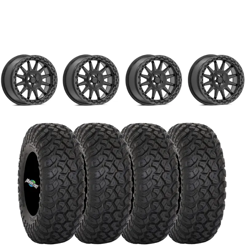 Valor Offroad V09 BRUSHED CHARCOAL beadlock on System 3 RT320