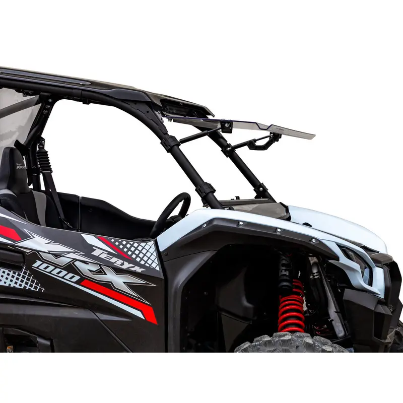 SuperATV Scratch Resistant Flip Windshield for Kawasaki Teryx KRX 1000 (2020+)
