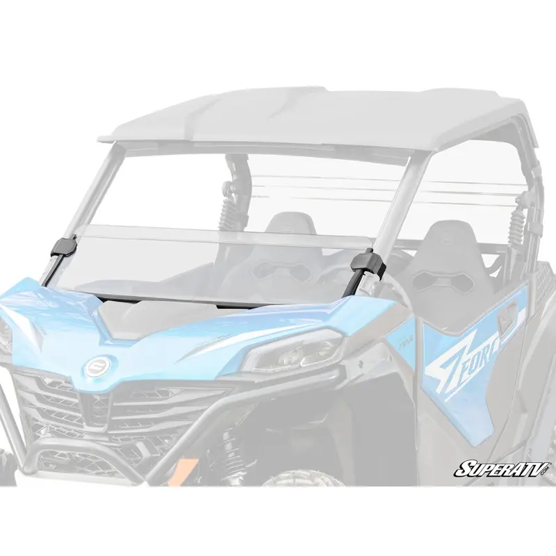 SuperATV CFMOTO ZForce 800 Trail Scratch-Resistant Half Windshield
