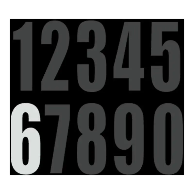 DRC Motion Standard Number ED3 White "6