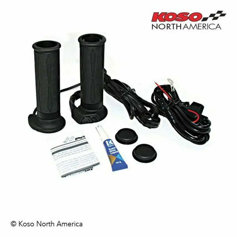 Koso AM111010 Apollo heated grips for twist throttle - 7/8" bars - 120mm long