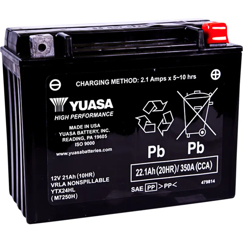 YUASA AGM Battery - YTX24HL YUAM7250H
