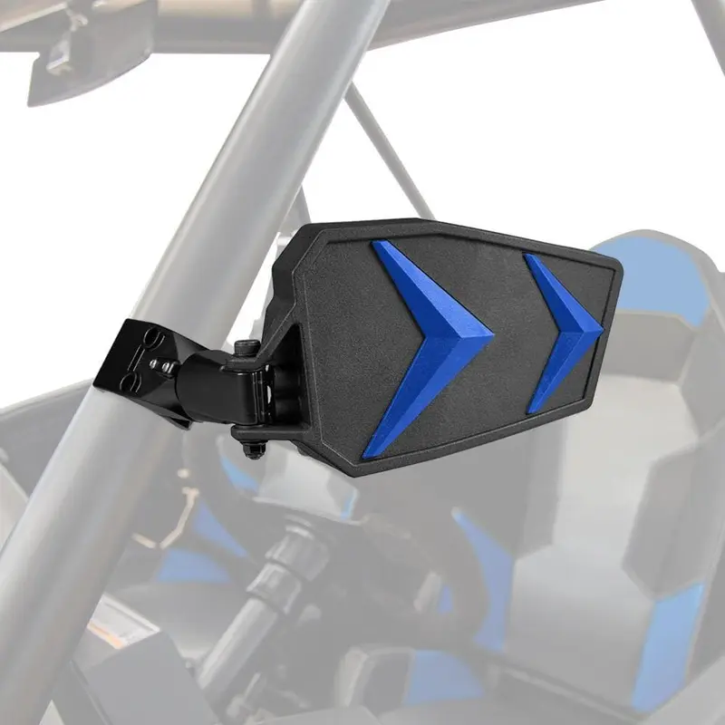Color Side Rear View Mirror For 1.75" Roll Bar For Polaris RZR