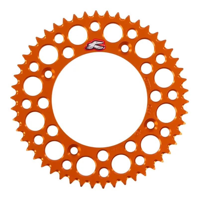 Renthal Sprocket Rear Orange 50T Alloy 7075 T6 Grooved
