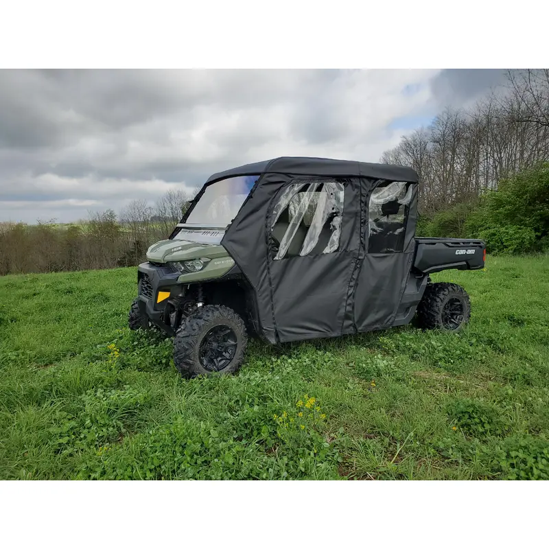 Can-Am Defender Max 4 - Full Cab Enclosure For Hard Windshield (Full Doors)