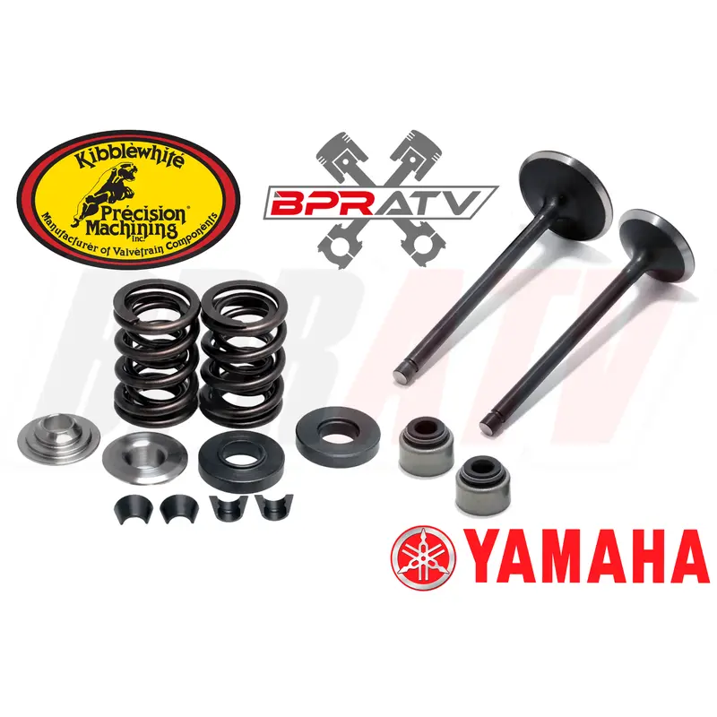 Yamaha Big Bear 350 YFM 350 Intake Exhaust Valves Kit & KIBBLEWHITE Spring Kit*