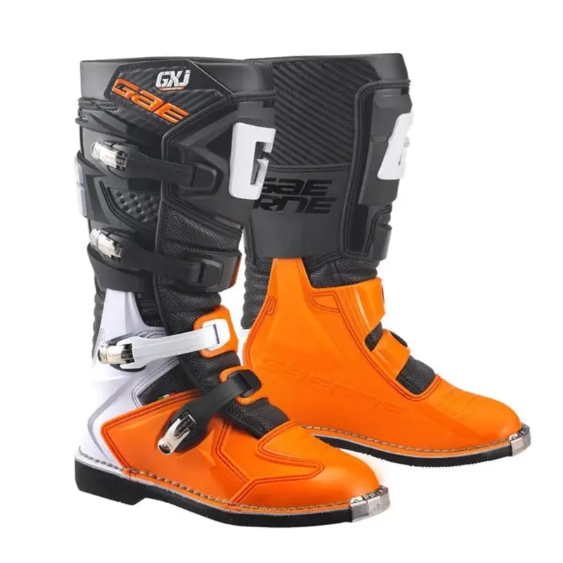 GXJ Junior MX Boots - Black / Orange
