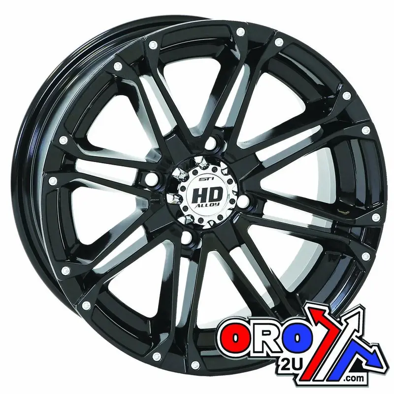 RIM ALU STI 12x7 4/156 BLACK, 12HD313 WHEEL OFFSET 4+3