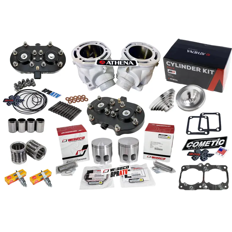 Banshee Athena 421cc 68 Big Bore STROKER Cylinder WISECO Piston Black Head Domes