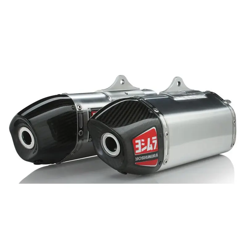 Rs 9 Header/Canister/End Cap Exhaust Dual Slip On Ss Al Cf