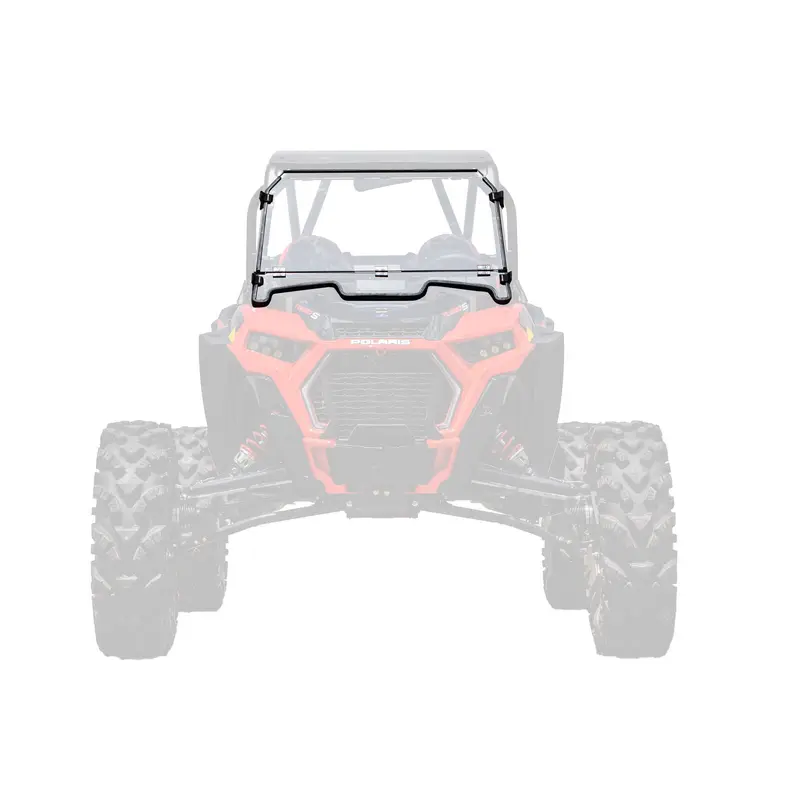 SuperATV Scratch Resistant Flip Down Windshield For Polaris RZR XP Turbo S