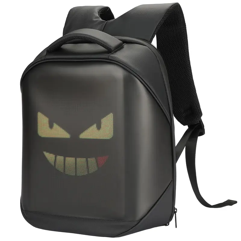 LED Backpack with DIY Programming for Motorcycle Travel and Camping