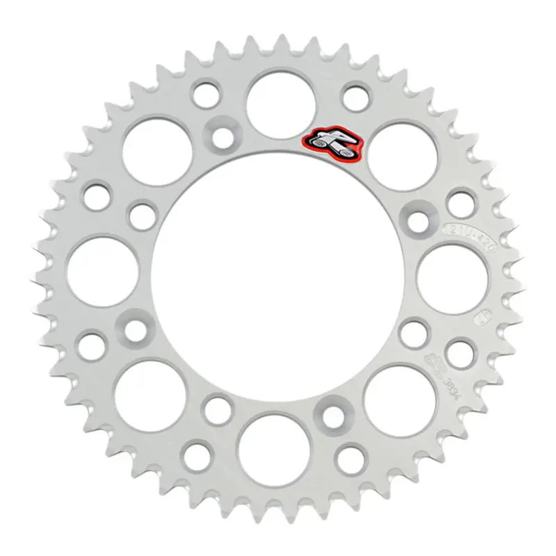 Renthal Sprocket Rear Silver 48T Alloy 7075 T6 Grooved