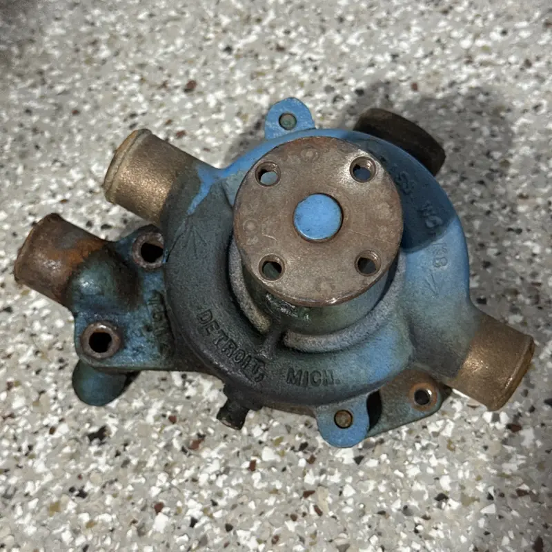 Chris Craft Sherwood 283, 307, 327Q, 327F, 427, 431 Engines, Water Pump