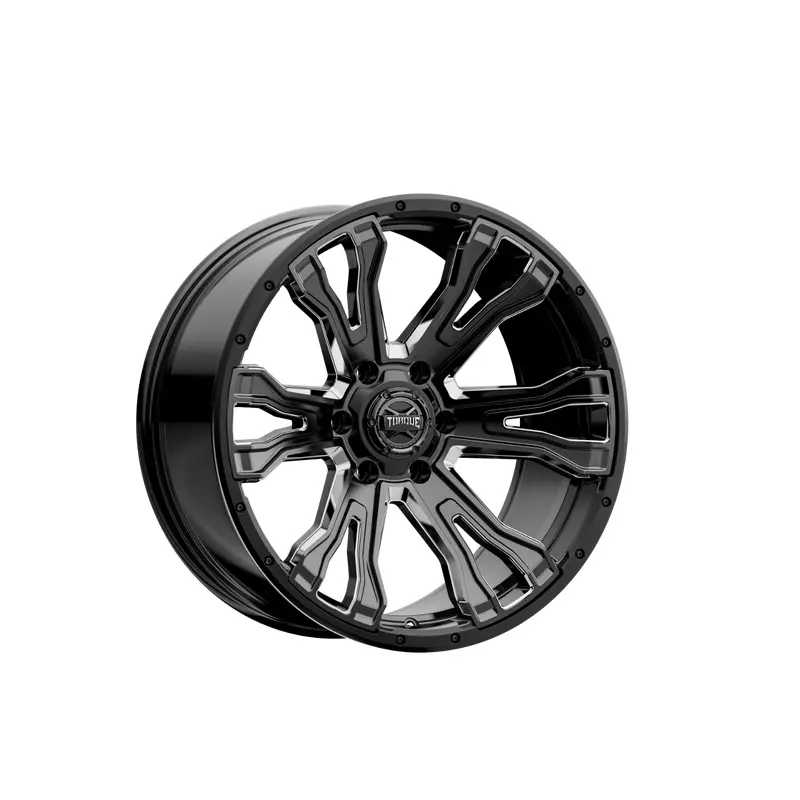Torque Prime | Gloss Black w/Milled Accent | 20x9 | 6x5.5 | -12mm | TW407C-20908413-12