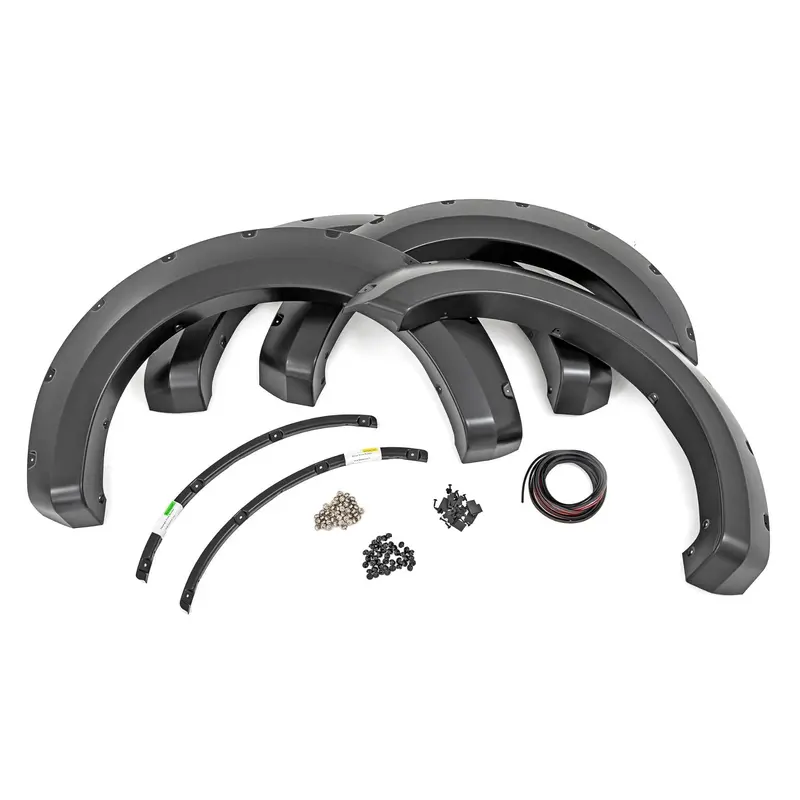 Pocket Fender Flares | JS Iconic Silver | Ford F-250/F-350 Super Duty (17-22) | F-F21112-JS