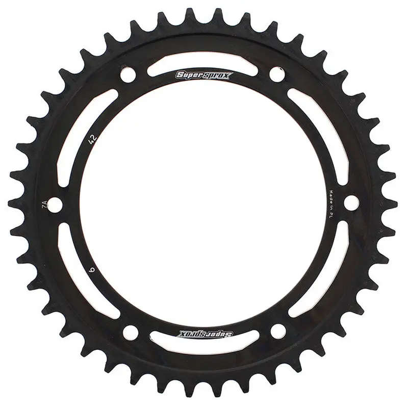 SUPERSPROX STEEL SPROCKET 42T BLACK RFE-6-42-BLK