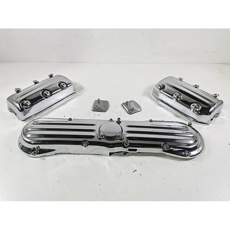 1998 Honda GL1500 Valkyrie Tour Chrome Cylinder Timing Cover Set 11511-MZ0-000