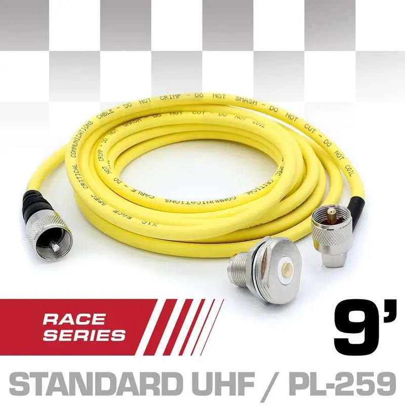 CRITICAL RACE 9' ANTENNA CABLE KIT W/ NMO BULKHEAD