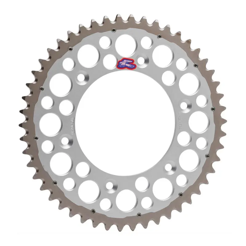 Renthal Sprocket Twinring Silver 47T Bi-metal Grooved Packaged