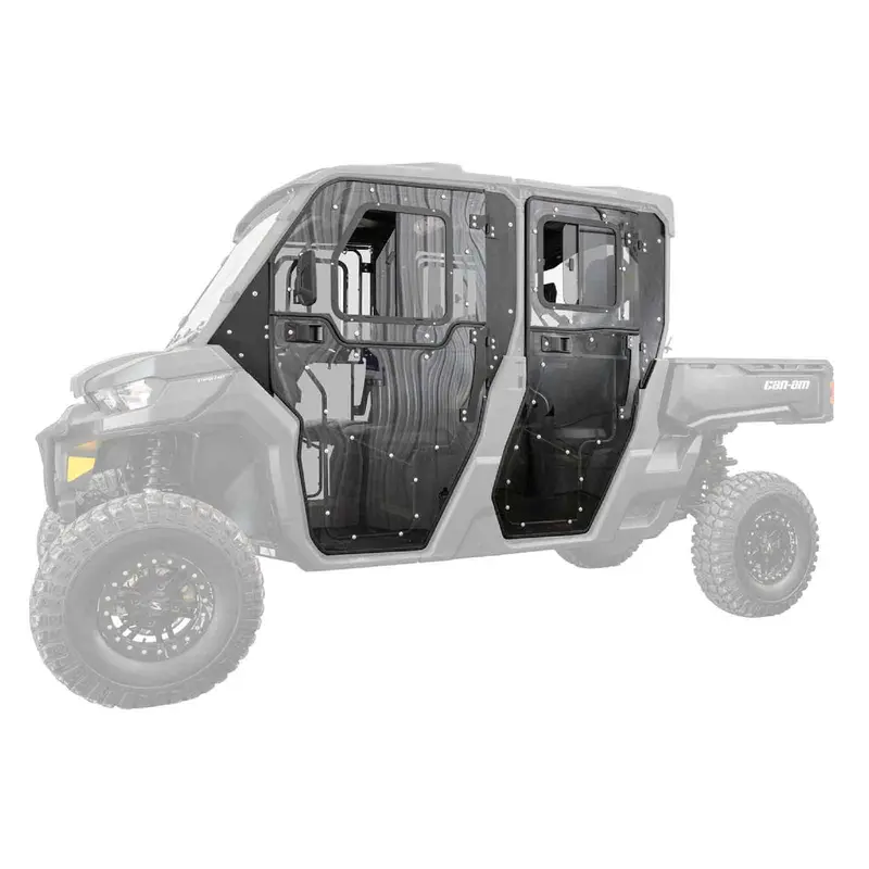 SuperATV Can-Am Defender MAX Convertible Cab Enclosure Doors | DOOR-CA-DEF4-72
