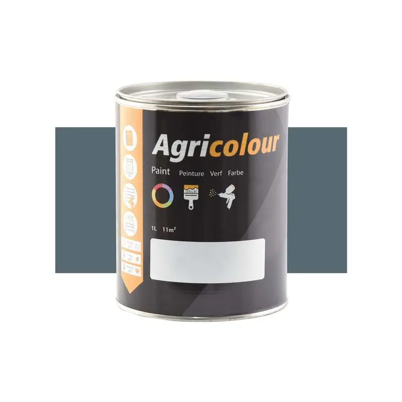 Agricolour - Blue Grey Gloss Paint 1L Tin - Sparex Part No. S.87031