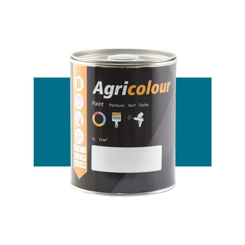 Agricolour - Blue Gloss Paint 1L Tin - Sparex Part No. S.83485