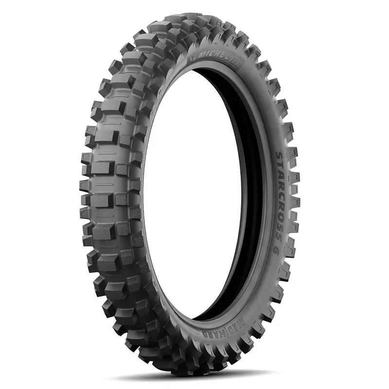 120/90-18 Bias 65M StarCross 6 Med Hard Tyre NHS TT Rear Michelin (M1812090SC6MHR)