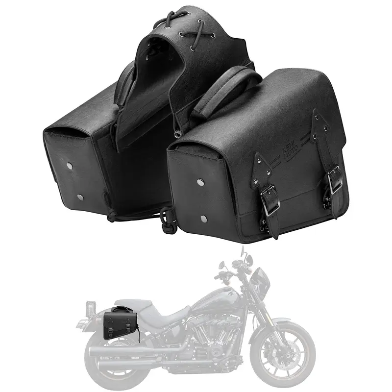 11L Leather Saddlebags for Sportster 883 1200 Softail