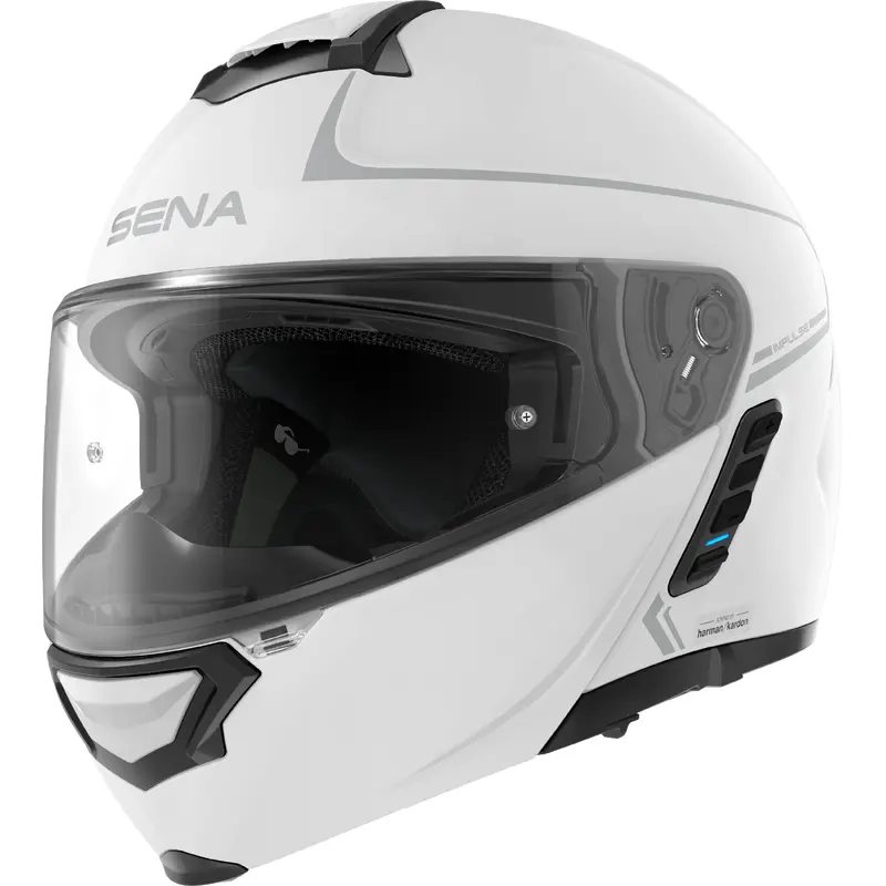 Impulse Flip Up Helmet Gloss White Lg