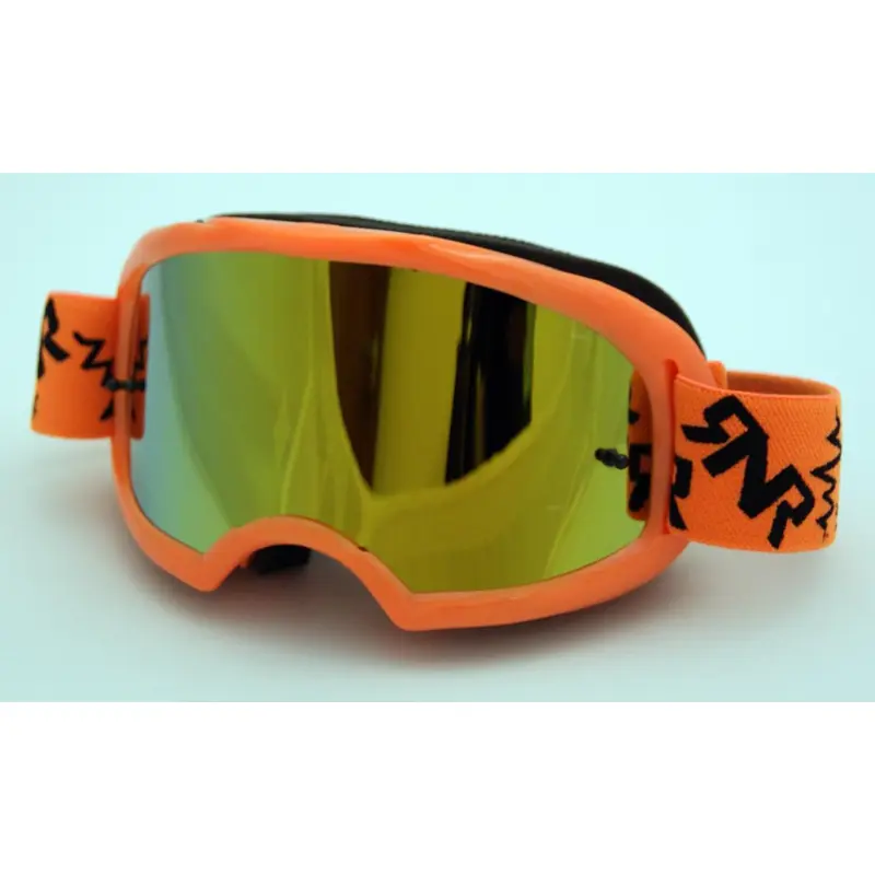 RNR COLOSSUS NEON ORANGE MIRRORED LENS, NEON ORANGE GOGGLE, GX66M, MIRRORED LENS